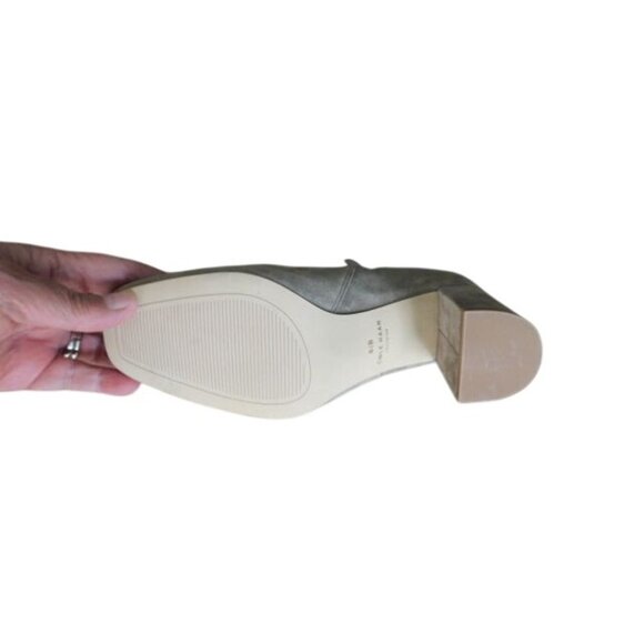 Cole Haan Size 8.5B Taupe Suede Designer Heeled Ankle Boots Booties NEW - Picture 4 of 4